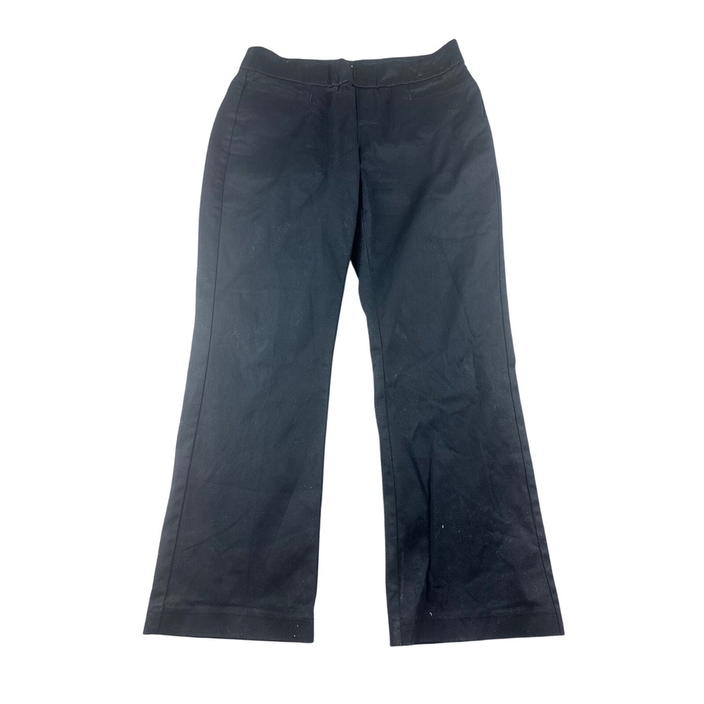 Lee Chino Pants Women 12 Petite Black StyleUp Regular Pull On Workwear Corporate